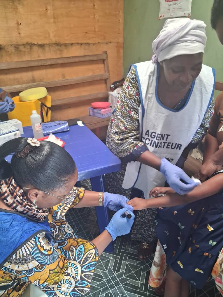 Campagne de vaccination contre la rougeole à Goma